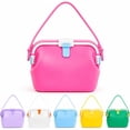 thumbnail image 1 of Waterproof Silicone Tote Bags, Women Foldable Leakproof Beach and Pool Handbag with Secure Closure, Washable Self-Standing, 1 of 10