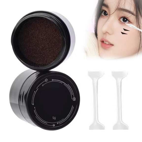 Waterproof Silicone Winged Tip Eyeliner Stencils Eyeliner Waterproof Stamp Set, Double-ended Lower Eyelash Stamp, Eye Liner Tip Lower Eyelid Lash, Lazy Eyeliner Stamp for Beginners (Brown)