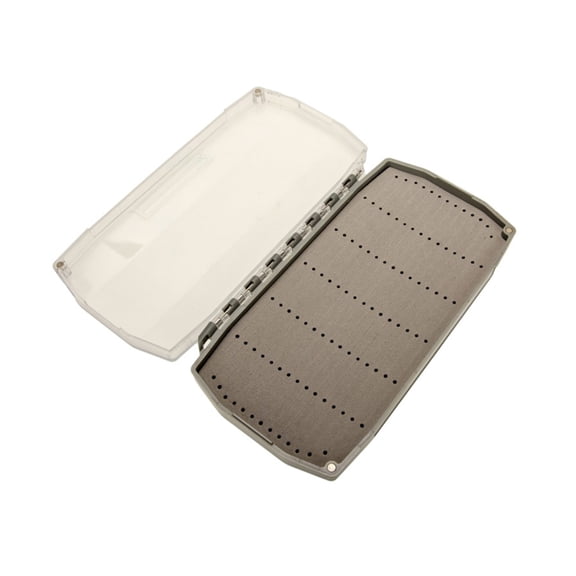 Waterproof Single Side Plastic Fly Box Sponge Pad Insert Flying Storage Fishing Tackle Case Clear Lid Fly Box Container