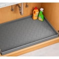 thumbnail image 1 of Waterproof Under Sink Mat 34" x 22", Thick Silicone Mat Cabinet Protector for Kitchen and Bathroom, Shelf Liner, Home Organizer and Storage, Multipurpose Tray for Gadgets and Essentials, 1 of 5