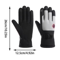 Waterproof Ski Gloves for Men & Women - 3M Thinsulate Insulated Winter Gloves - Touchscreen Compatible Gloves for Skiing, Snowboarding & Outdoor Activities