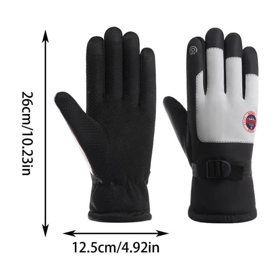 Waterproof Ski Gloves for Men & Women - 3M Thinsulate Insulated Winter Gloves - Touchscreen Compatible Gloves for Skiing, Snowboarding & Outdoor Activities