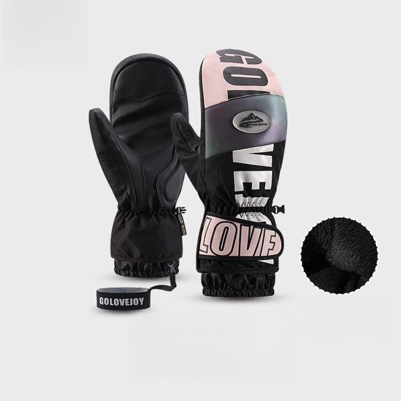 Waterproof Ski Mittens Ski Glove for Women Men Youth Winter Cold Weather Snow Gloves with Hands Warmer Zipper Pocket