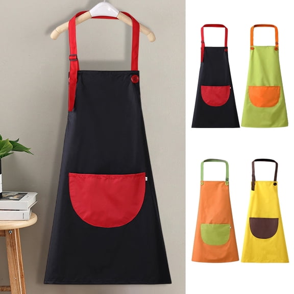 Waterproof Sleeveless Painting Smock Apron - PVC Fabric, Lightweight Stain-Resistant Eating and Art Bib, Adjustable Neck, Easy-Clean Protective Clothing