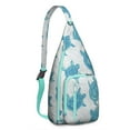 thumbnail image 1 of Waterproof Sling Backpack for Women – Lightweight Crossbody Chest Bag with Adjustable Strap for Travel & Outdoor – Hawaiian Sea Turtle Print, Tropical Ocean Marine Life Design, 1 of 3