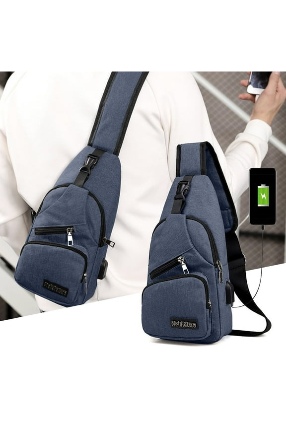 Waterproof Sling Bag Crossbody Backpack for Men Women Sling Backpack Hiking Daypack Multipurpose Cross Body Chest Bag