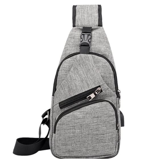 Waterproof Sling Bag For Men Women Crossbody Chest Bag Daypack Lightweight Multipurpose Shoulder Bag Backpack With USB Port