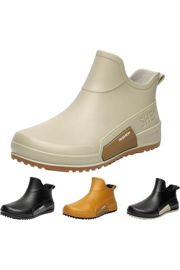 Waterproof Slip-Resistant Rain Boots for Women & Men - Rubber Outdoor Work Boots for Gardening, Fishing, Boating, Camping