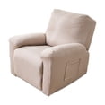 thumbnail image 1 of Waterproof Slipcover for Recliner Chair - Elastic Pet Child Proof Furniture Protector Set with 2 Armrest Covers, Seat & Back Cover, Machine Washable Polyester Spandex Blend, 1 of 7