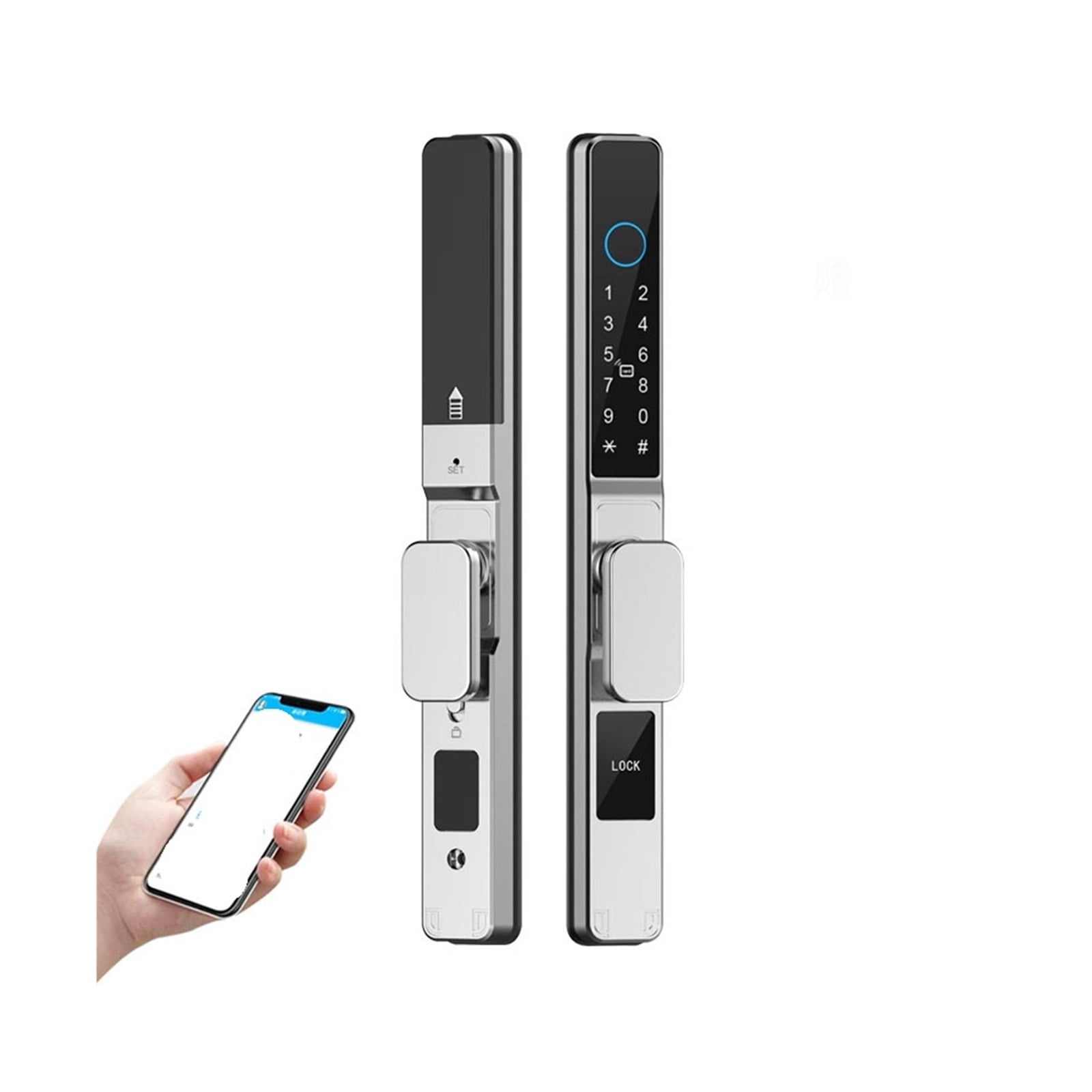 Waterproof Smart Aluminum Door Lock Euro Double Hook Mortise ...