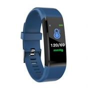 LUXSEA Waterproof Smart Bracelet Watch 115 Plus Blood Pressure Monitoring Heart Rate Fitness Wristband