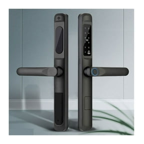 Waterproof Smart Door Lock Aluminum Biometric Lock Door Handle Digital Keyless for Glass Sliding ,Easy Installation