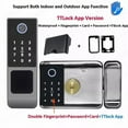 thumbnail image 1 of Waterproof Smart Lock Dual Fingerprint TTLock App Bluetooth Unlock for Outdoor Front Door, 1 of 13