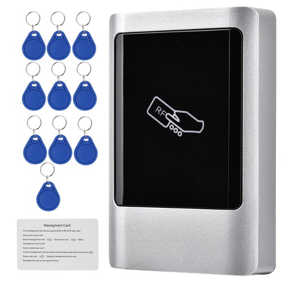Waterproof Smart Touch Door Access Control Reader 13.56MHz IC Card Keypad Security Standalone Lock / 7.3 x 5.3 x 2.2 in / 18.5 x 13.5 x 5.5 cm