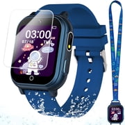 Vakzovy Waterproof Smart Watch for Kids Toys Boys Age 5-12 with 32 Games, Dual Camera, Habit Tracking, Music Player, Video, Alarm Clock, HD Touchscreen Kids Smart Watch Birthday Gift for 3-12 Year Ol