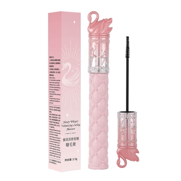 Waterproof Smudge-Proof Mascara for Lashes, Long-Lasting Clump-Free Black Formula, Curl Locking Non-Flaking Layer for All Day