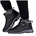 thumbnail image 1 of Waterproof Snow Boots for Women Outdoor AntiSlip Trekking Hiking Shoes Lace up Hook and Loop Plush Lined Winter Booties Black 7, 1 of 3