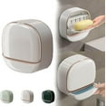 thumbnail image 1 of Waterproof Soap Dish with Drainage Box,2025 New Soap Dish Holder with Lid,Wall Mounted Drain Soap Box with Flip Lid,NO-Drilling Soap Dish Holder for Kitchen Sink,Bathroom,Bathtub, 1 of 8