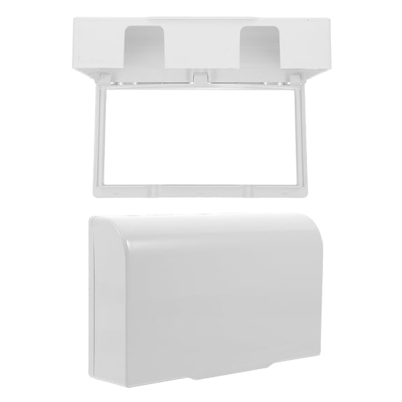 OFFIGAM White Outdoor Switch Cover, Splash Proof Plastic Protective Outlet Case for Home and Garden
