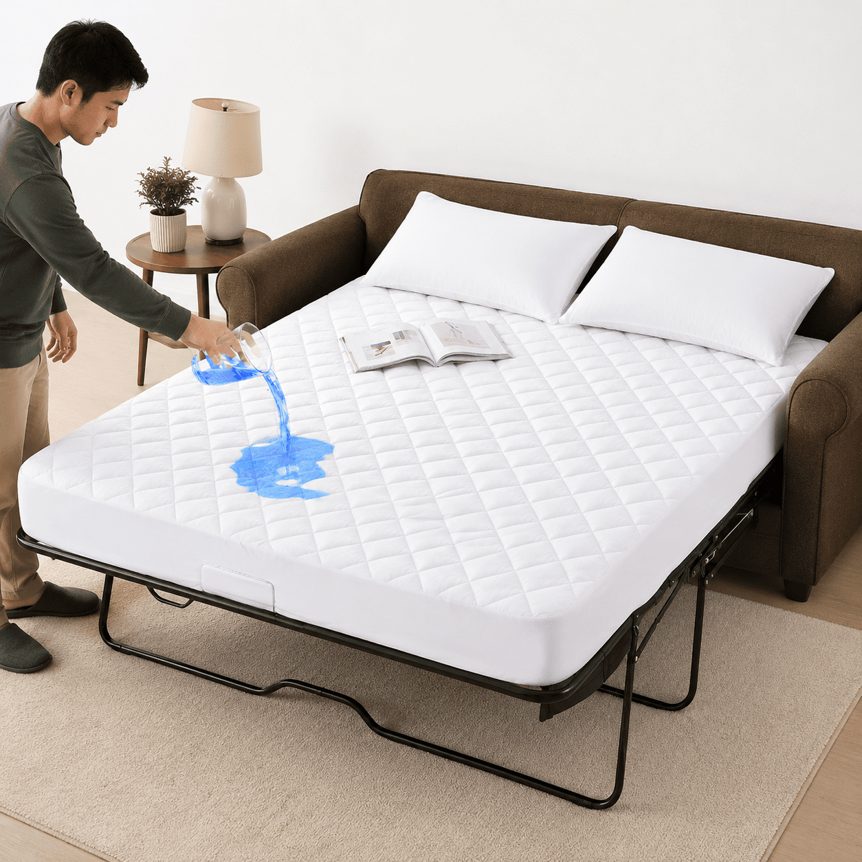 Waterproof Sofa Bed Mattress Pad Full Sleeper Protector - Walmart.com