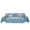 thumbnail image 1 of Waterproof Sofa Blanket Multipurpose Solid Color Furniture Cover Durable Fabric Dust-proof Anti-scratch Home Decor, 1 of 7