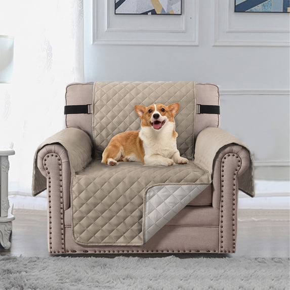 Waterproof Sofa Cushion Cover For Dogs Kids,Anti-Scratch Furniture Protector,Soft Microfiber Non-Slip Couch Cover,Machine Washable For 1 Cushion Chair Home Use