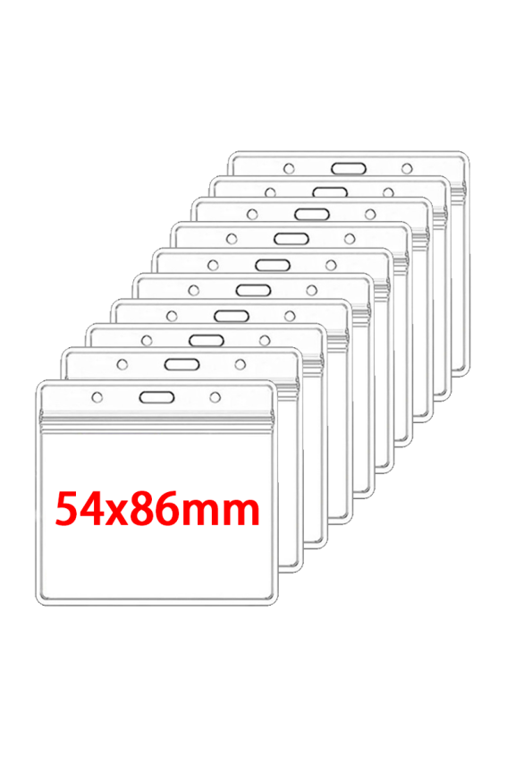 Waterproof Soft Card Popular Manufacturer Direct Card Holder Transparent with Holes for Bus Passes, ID Cards, PVC Sealing Strips for Company Meetings, Employee Access Control Cards