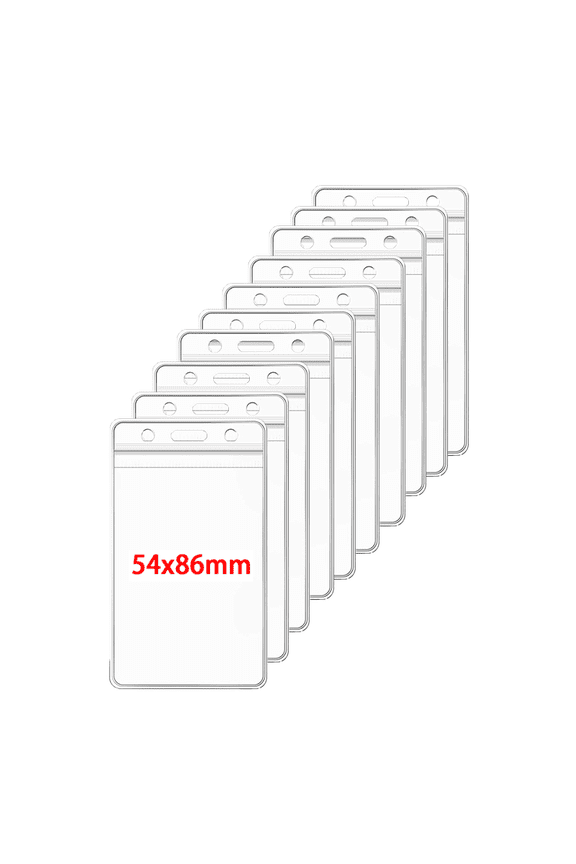 Waterproof Soft Card Popular Manufacturer Direct Card Holder Transparent with Holes for Bus Passes, ID Cards, PVC Sealing Strips for Company Meetings, Employee Access Control Cards