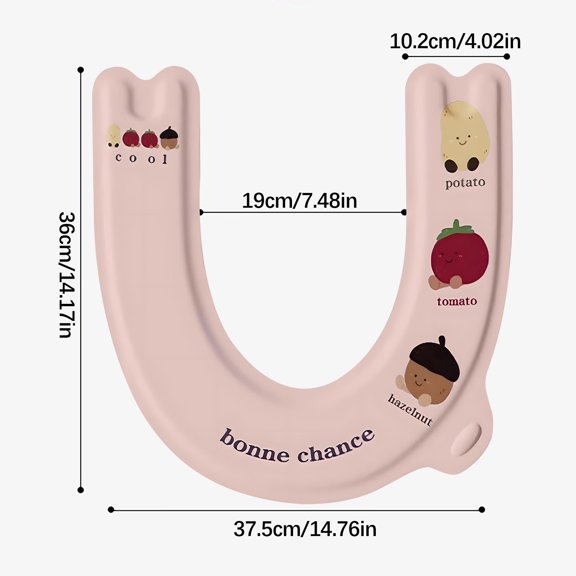 Waterproof Soft-Cushioned Toilet Seat Cover - Comfortable U-Shaped Toilet Ring with Cute Print - Easy Installation and Stain-Resistant Design