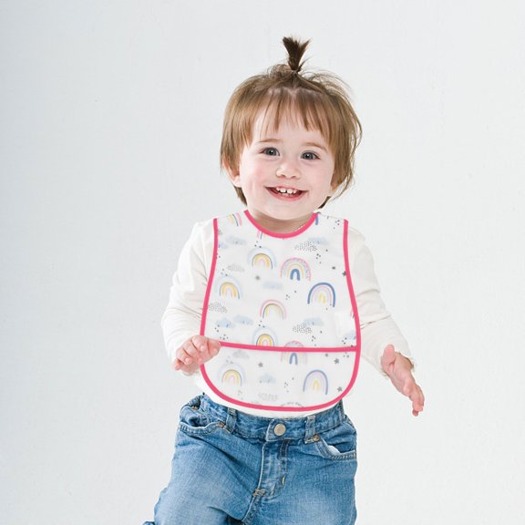 Waterproof Soft Fabric Eating Apron Large Coverall Adjustable Stain Shield Protector Clothing
