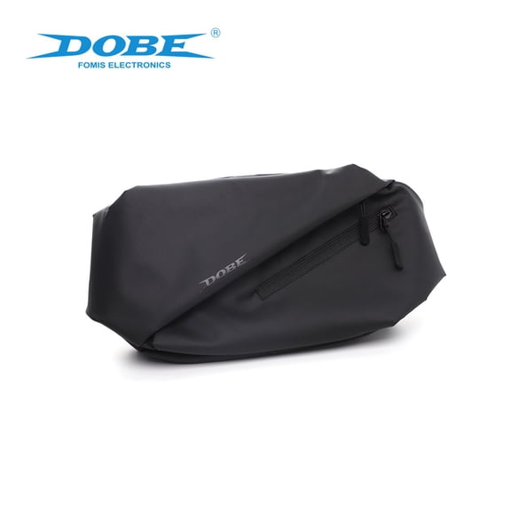 Waterproof Soft Protective Crossbody Waist Bag for Nintendo Switch & Switch OLED, Portable Sling Shoulder Storage Carrying Pouch, Lightweight Shockproof Gaming Accessory Black 200g