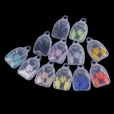 Waterproof Soft Silicone Swimming Set Nose Clip+Ear Plug Earplug With Box