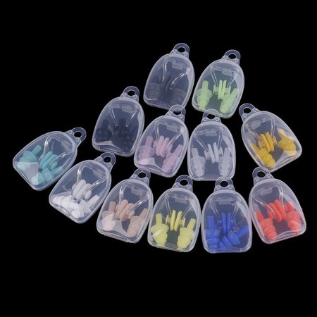 Waterproof Soft Silicone Swimming Set Nose Clip+Ear Plug Earplug With Box