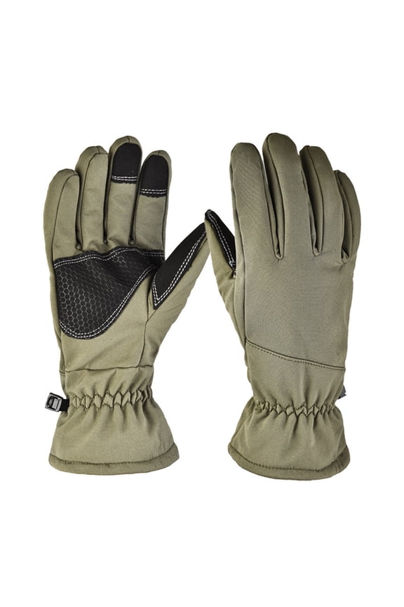 Waterproof Softshell Camouflage Gloves, Full Finger Outdoor Ski Warm Gloves ,Flexible and Comfortable