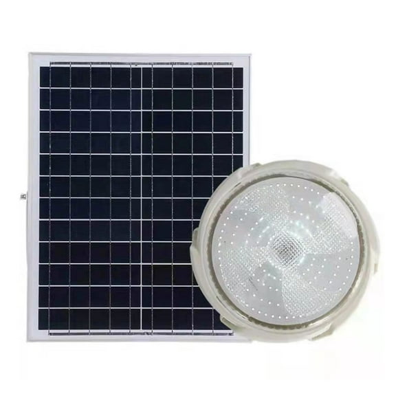 Waterproof Solar Ceiling Light With Remote Control Dimmable LED Dusk To Dawn Indoor Balcony Garden Super Bright Lamp