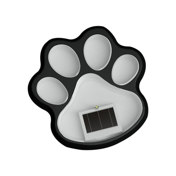 Waterproof Solar Powered Dog Paw Shaped LED Lamp, Creative Footprint Design In-Ground Light, Auto Light Up Buried Fixture for Yard Pathway, Lawn Ornament and Outdoor Night View Decoration