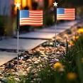 thumbnail image 1 of Toopower Waterproof Solar Powered Outdoor Pathway Lights, 4 LED Flagpole Lights for Backyard, Patio, Garden, 2-Pack, 1 of 9