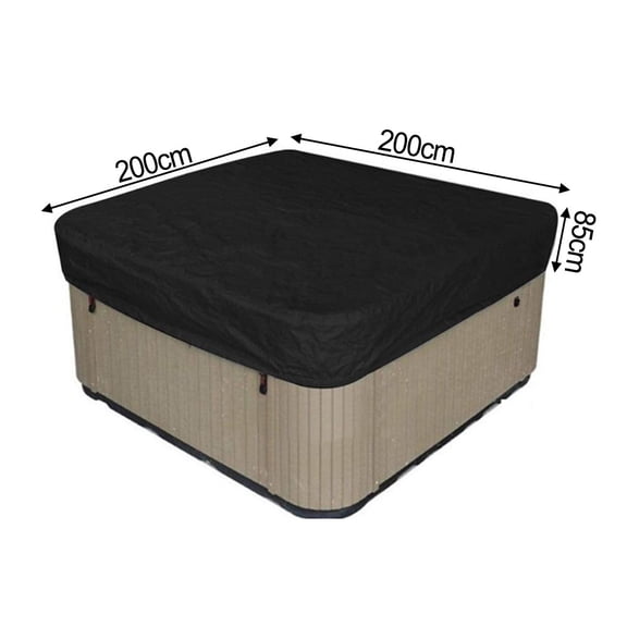 Waterproof Spa Bathtub Cover,With Adjustable Straps 210D Oxford Fabric All Weather Protection,For Outdoor Tub (200 * 200 * 85cm)