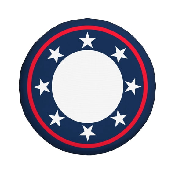 Waterproof Spare Wheel Cover, American Style Pattern Adjustable Wheel Cover For Jeep Trailer RV SUV Car, 17 inch