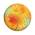 thumbnail image 1 of Waterproof Spare Wheel Cover, Cartoon Autumn Leaves Pattern Adjustable Wheel Cover For Jeep Trailer RV SUV Car, 17 inch, 1 of 8