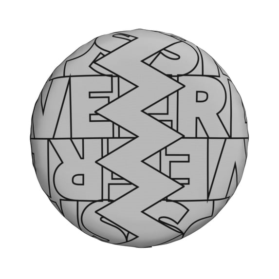 Waterproof Spare Wheel Cover, Cracked Text Pattern Adjustable Wheel Cover For Jeep Trailer RV SUV Car, 14 inch