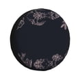 thumbnail image 1 of Waterproof Spare Wheel Cover, Flower Memorial Sadness Adjustable Wheel Cover For Jeep Trailer Rv Suv Car, 15 Inch, 1 of 8