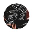 thumbnail image 1 of Waterproof Spare Wheel Cover, Graffiti Abstract Texture Pattern Adjustable Wheel Cover For Jeep Trailer RV SUV Car, 14 inch, 1 of 8