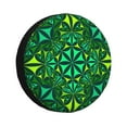 thumbnail image 1 of Waterproof Spare Wheel Cover, Green Shades Kaleidoscope Adjustable Wheel Cover For Jeep Trailer Rv Suv Car, 16 Inch, 1 of 8