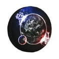 thumbnail image 1 of Waterproof Spare Wheel Cover, Planets Collide Adjustable Wheel Cover For Jeep Trailer Rv Suv Car, 16 Inch, 1 of 8