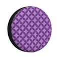 thumbnail image 1 of Waterproof Spare Wheel Cover, Purple Rhombus Adjustable Wheel Cover For Jeep Trailer Rv Suv Car, 14 Inch, 1 of 8