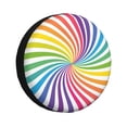 thumbnail image 1 of Waterproof Spare Wheel Cover, Stars Wave Rainbow Adjustable Wheel Cover For Jeep Trailer Rv Suv Car, 15 Inch, 1 of 8