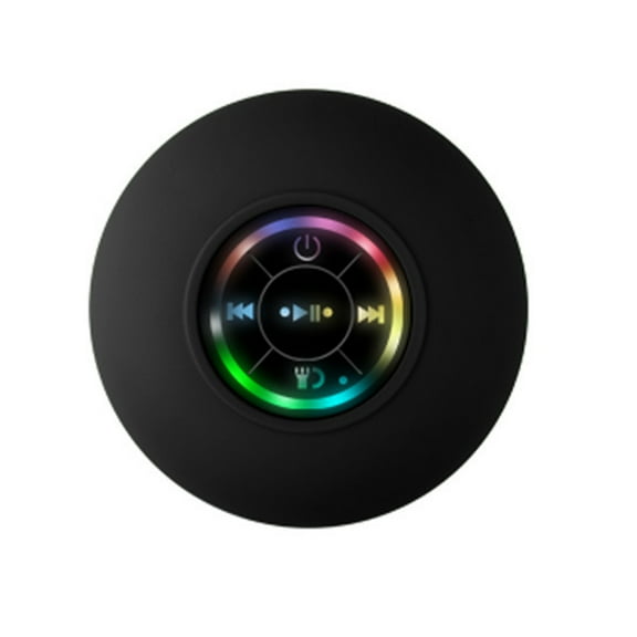Waterproof Speaker Bluetooth Shower Speaker with Led Light Ipx4 Waterproof Portable Wireless Stereo Music Ipx4 Shower Speaker