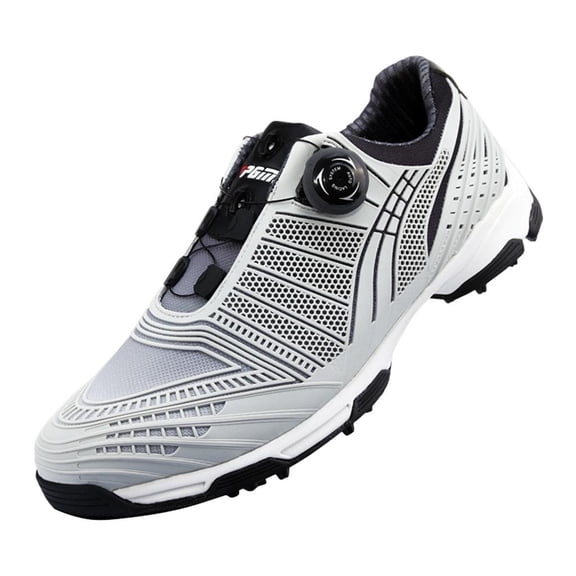 Waterproof Spike Golf Shoes for Men with Lace System