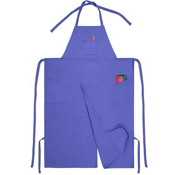 Waterproof Split Apron Durable Work Apron for Kitchen Cooking Painting Pottery DIY Adjustable Unisex